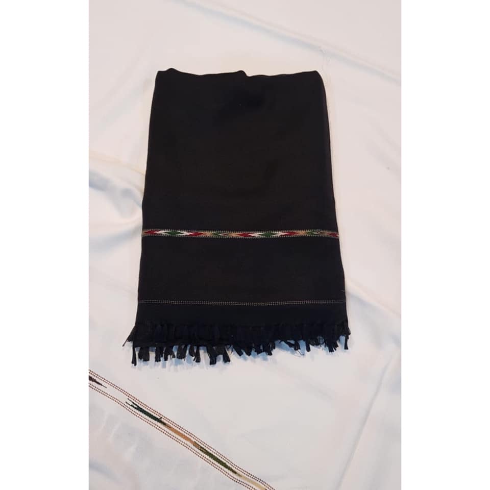Woolen Shawl Black - Hanliway