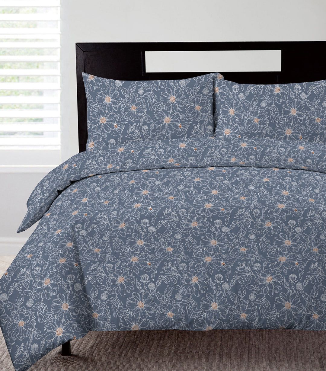 5-PC Printed Comforter Set Sun Flower - Hanliway