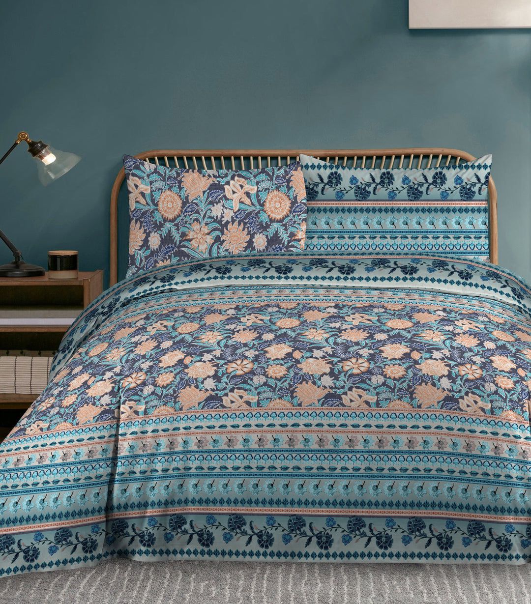 5-PC Printed Comforter Set Meadow Flower - Hanliway