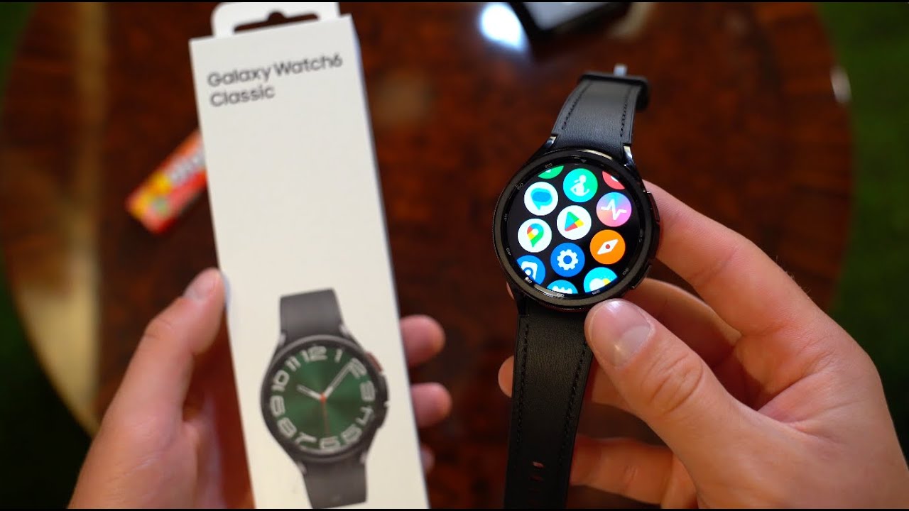 Galaxy Watch6 Classic Smart Watch In Round Dial With AMOLED Display - Hanliway