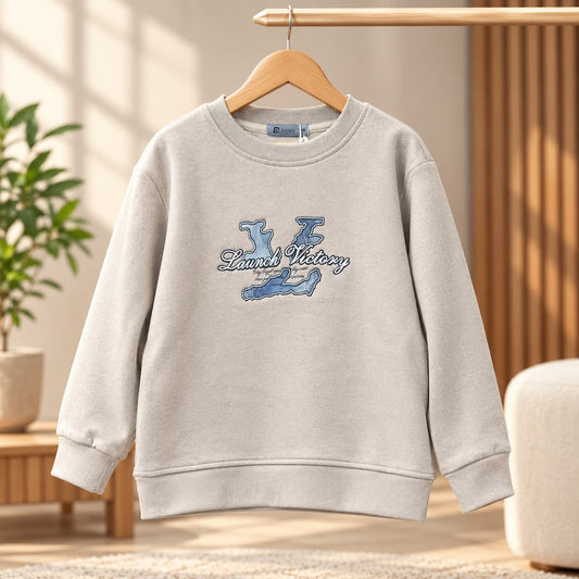 Kids Slogan Print Sweatshirt