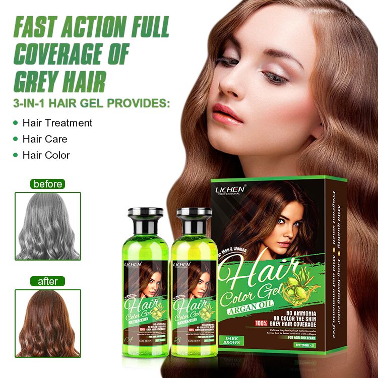 LICHEN HAIR COLOR GEL (ARGAN OIL) - Hanliway