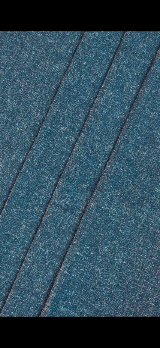 Unstitched Wool Teal/Zink