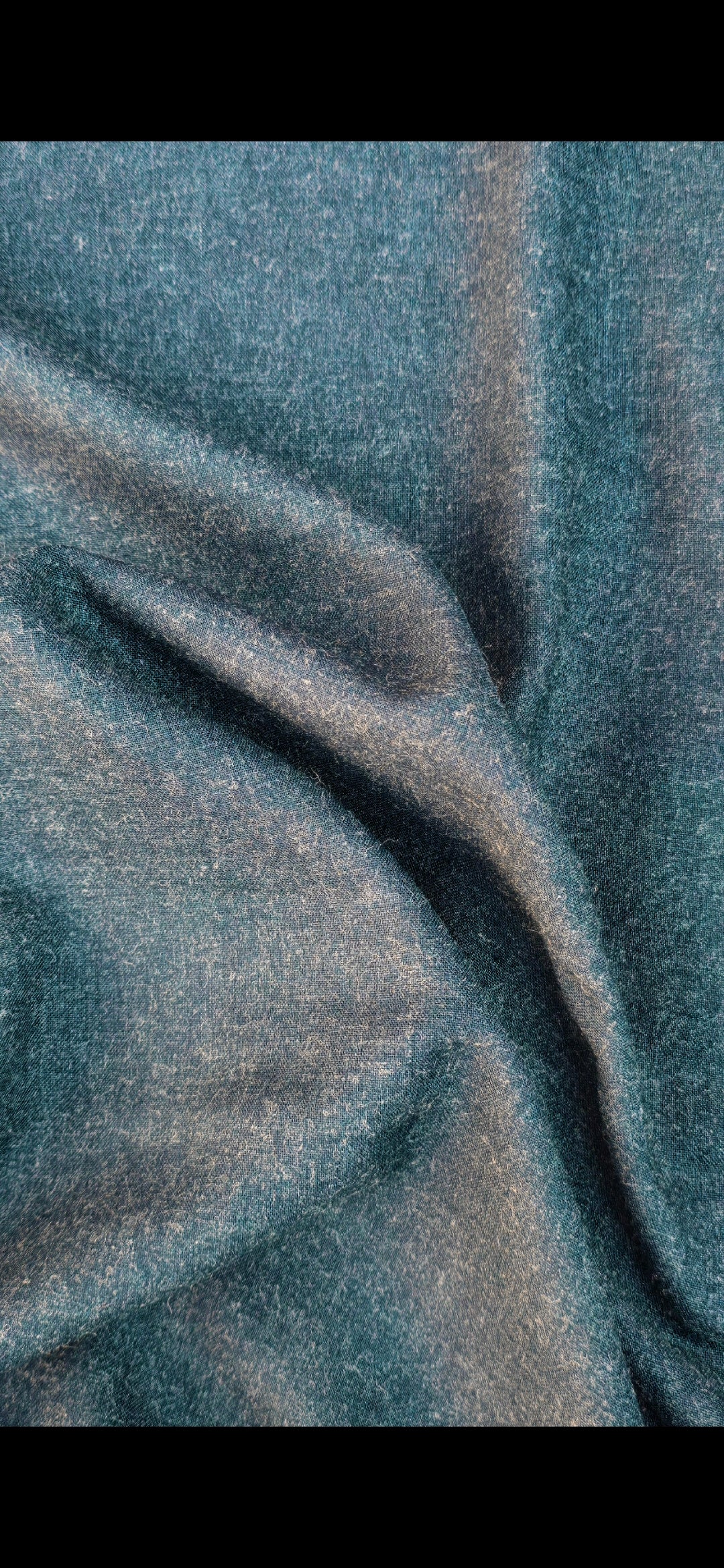 Unstitched Wool Teal/Zink