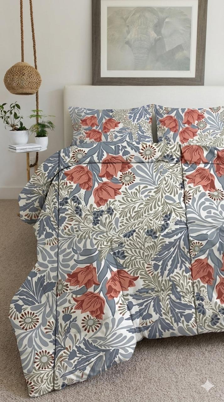 1-PC Printed Comforter Single